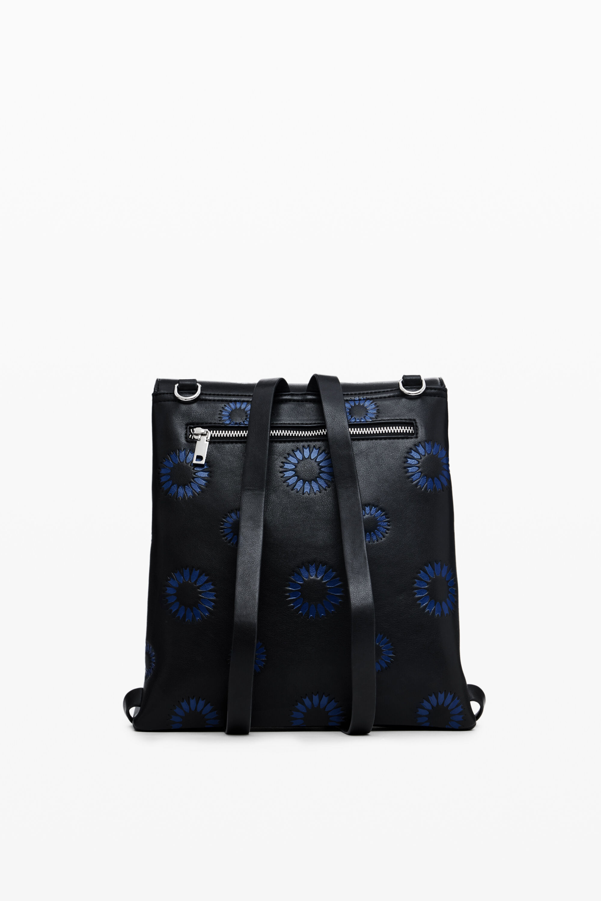 Mochila pequena com girassóis