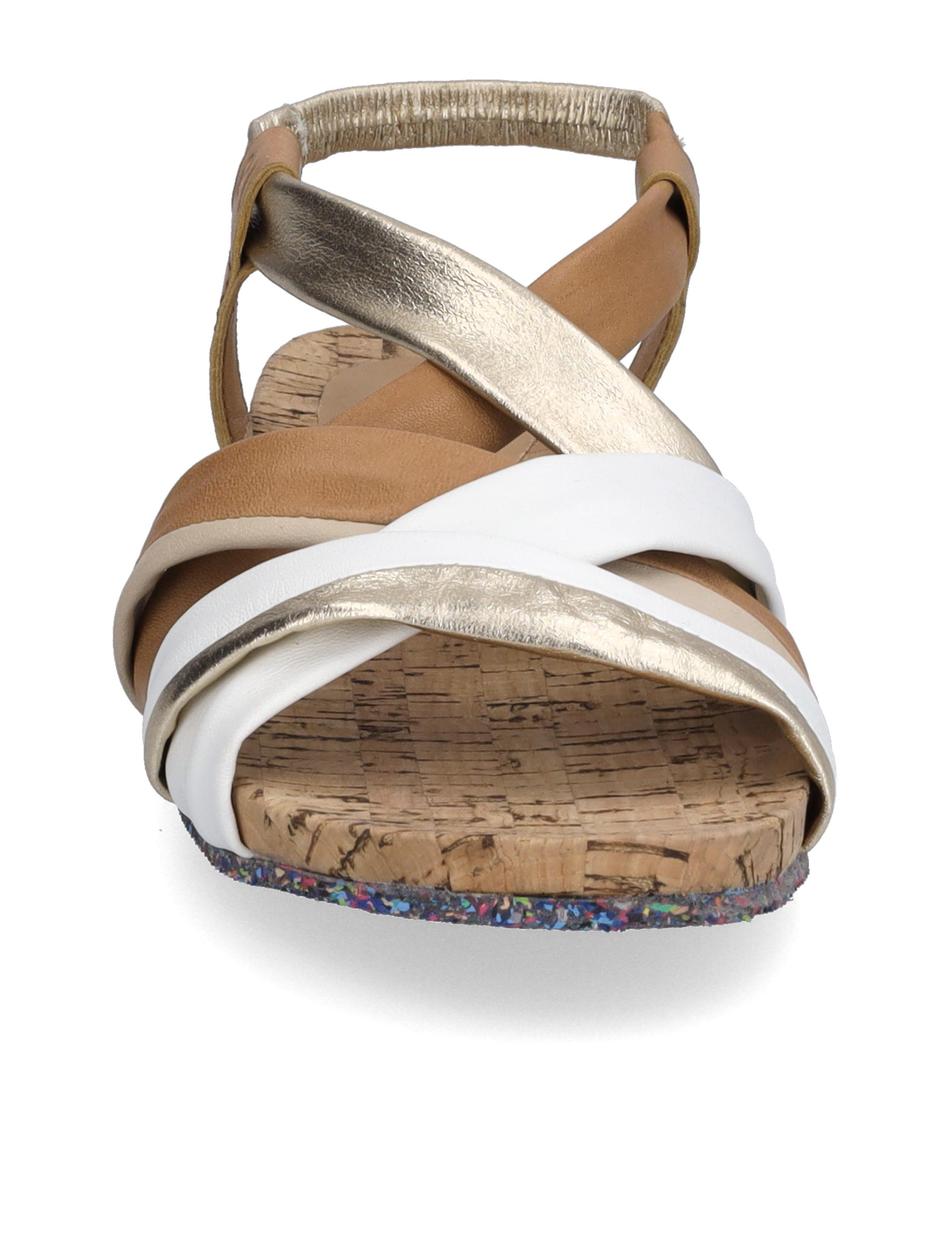Sandale Henriette 03, camel-multi