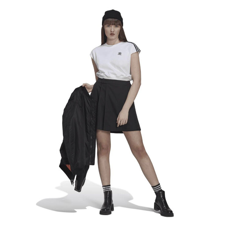 adidas WAIST CINCH TEE Hvid