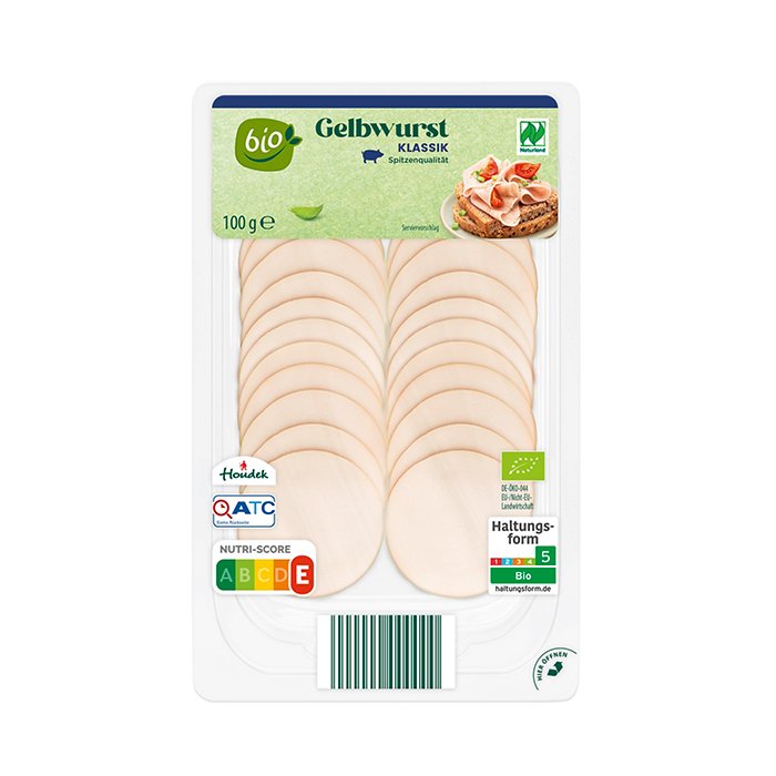 BIO Bio-Gelbwurst, Klassik 100 g