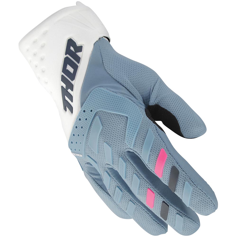 Thor Motocross - Gants femme Spectrum Bleu / Blanc