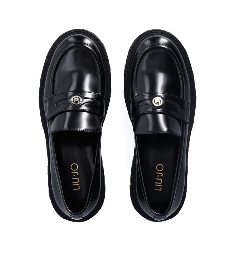 Mocassins Liu Jo com logotipo preto