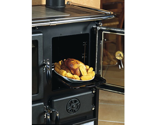 Nordica Extraflame Rosetta slow-burner, kleur grijs, kookplaatmateriaal, 7,2 kW