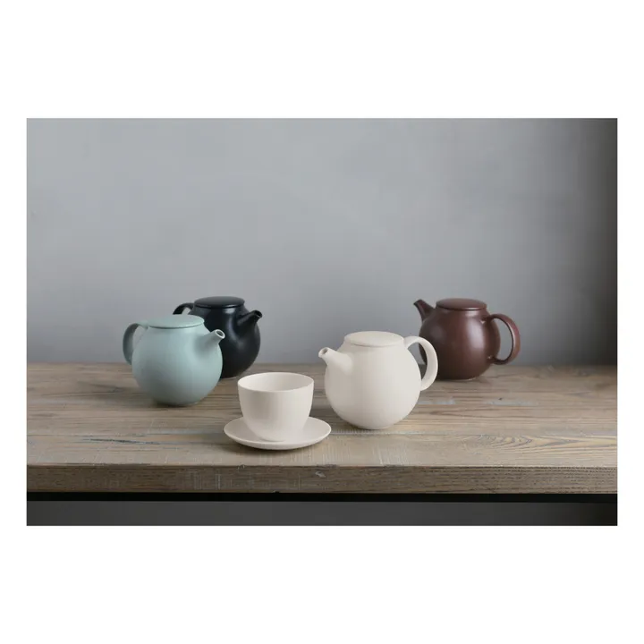 Kinto Tasse et soucoupe Pebble en porcelaine | Blanc