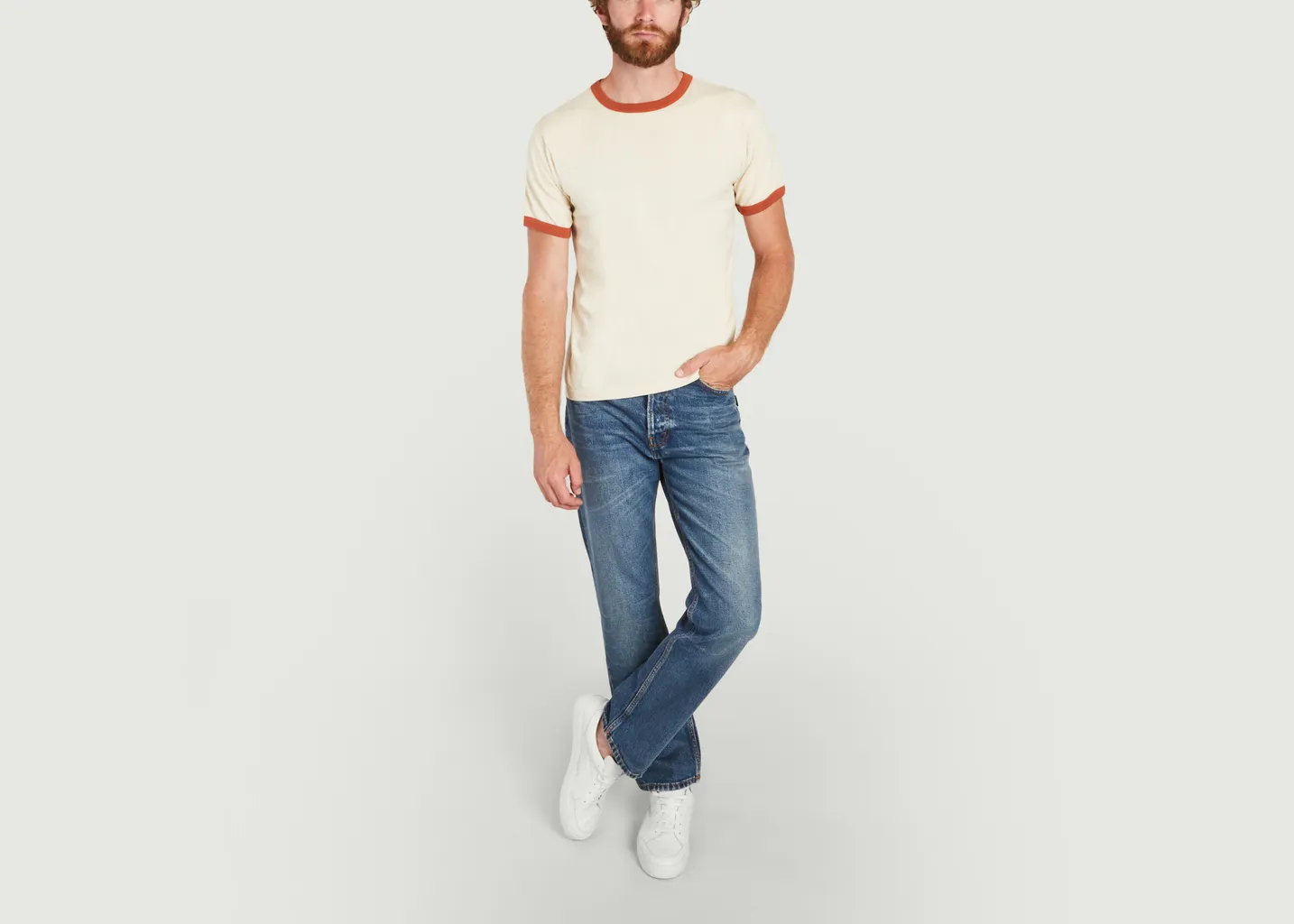 T-shirt S/S Ringer en jersey de coton Good On