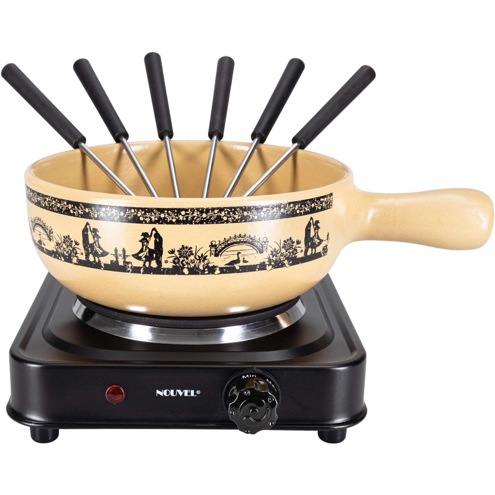 Elektro Käsefondue-Set Paartanz 6 Personen