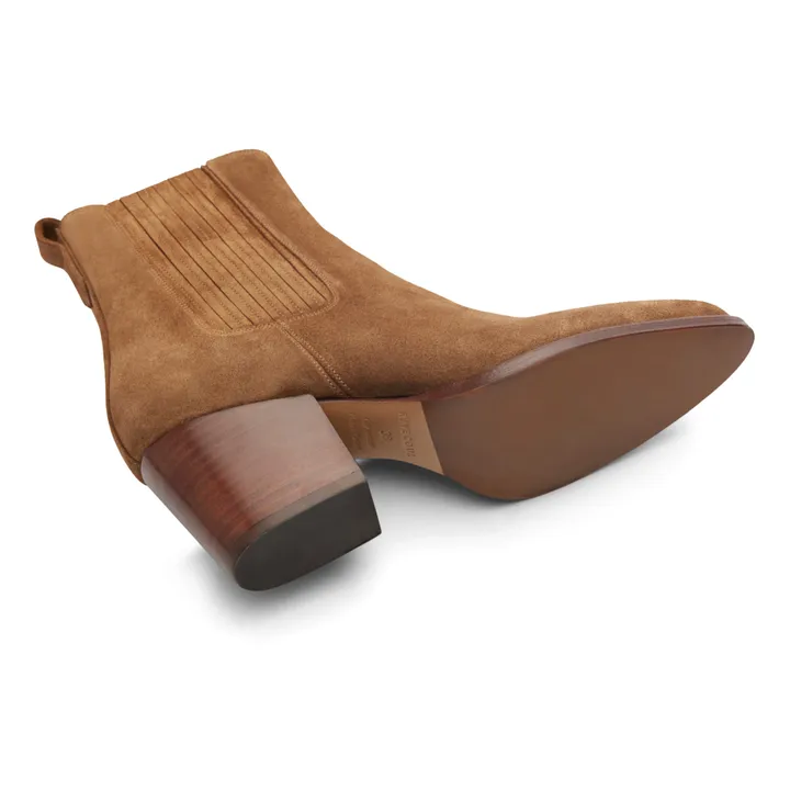 Rivecour Bottines Suède N°705 | Noisette