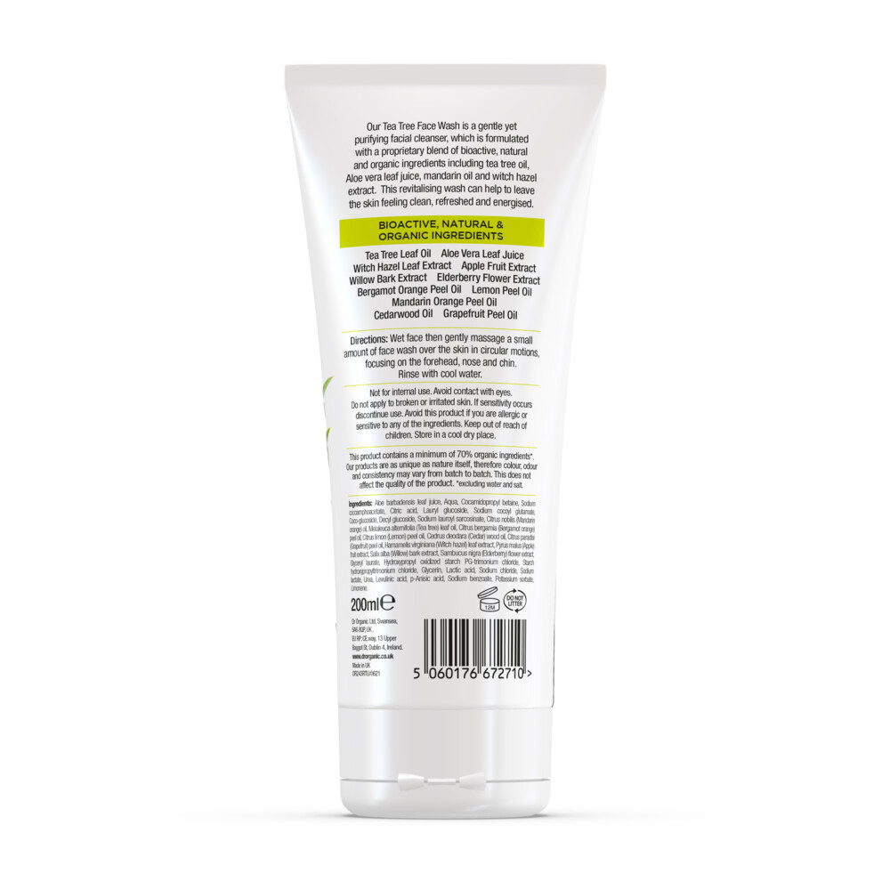 Dr. Organic Tea Tree Face Wash200 ml