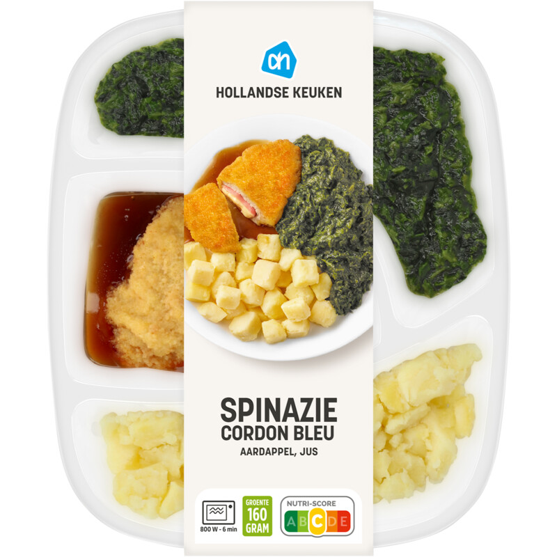 AH Cordon bleu met spinazie
