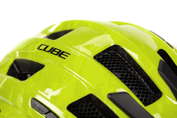 Cube Steep Cykelhjelm, Glossy Citrone