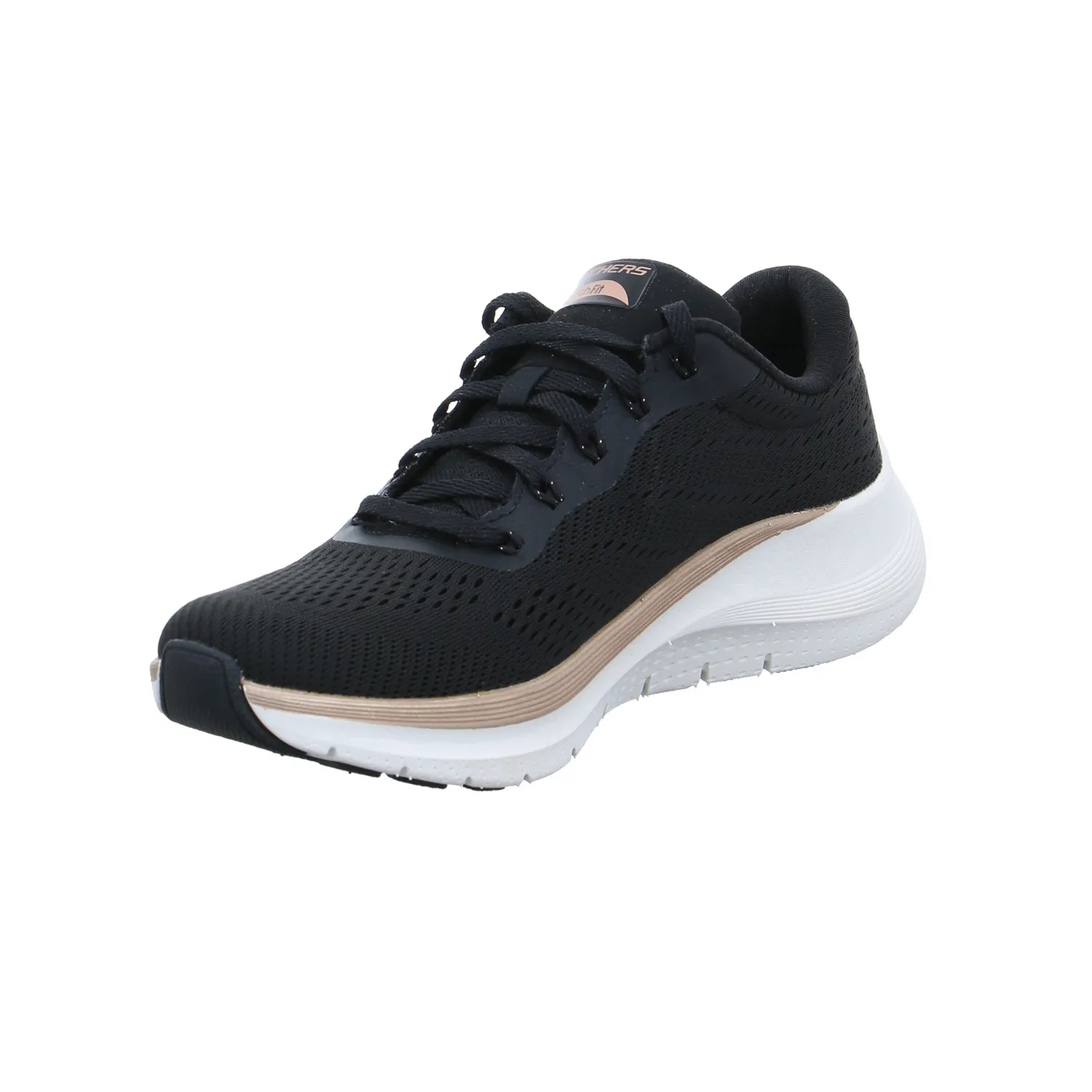 SKECHERS Sneaker Schwarz Textil  mit Wechselfussbett