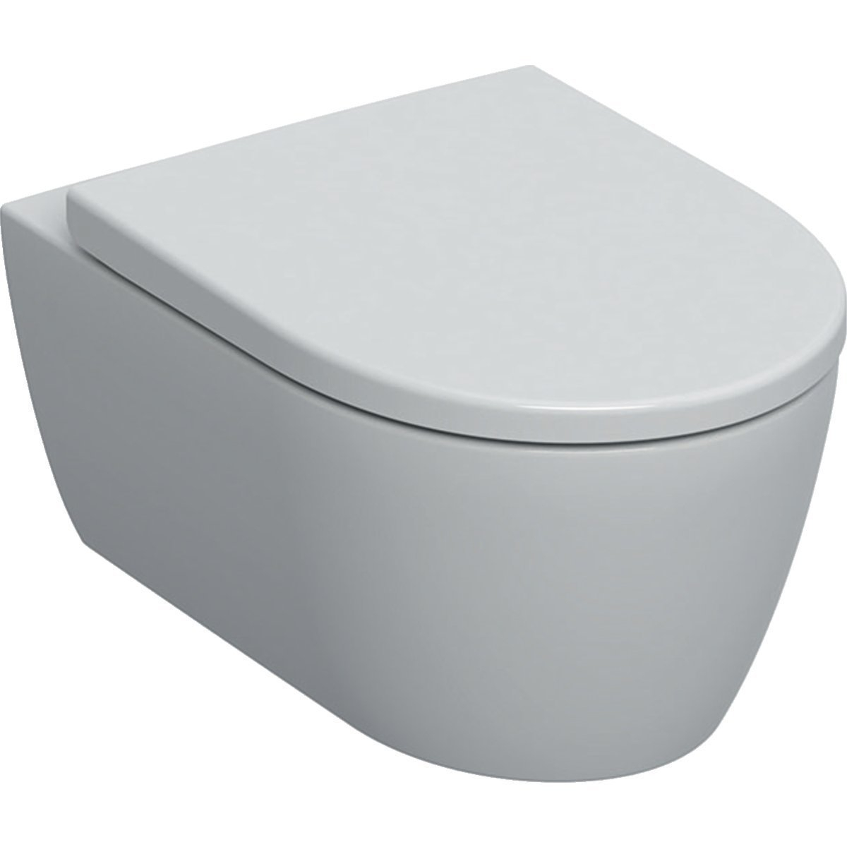 Geberit iCon Rimfree diepspoel toilet 36x53cm met KeraTect-glazuurlaag en zitting wit