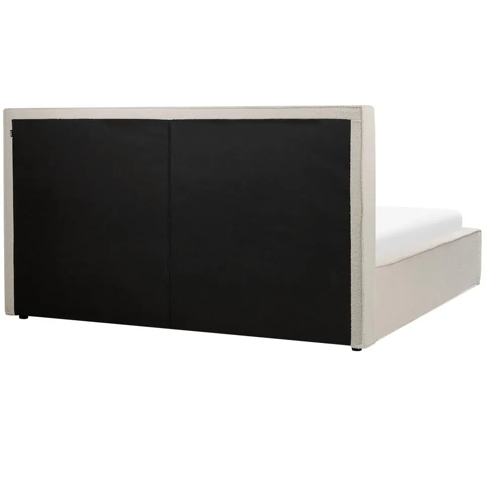 MOISSAC - Tweepersoonsbed - Off-white - 180 x 200 cm - Polyester