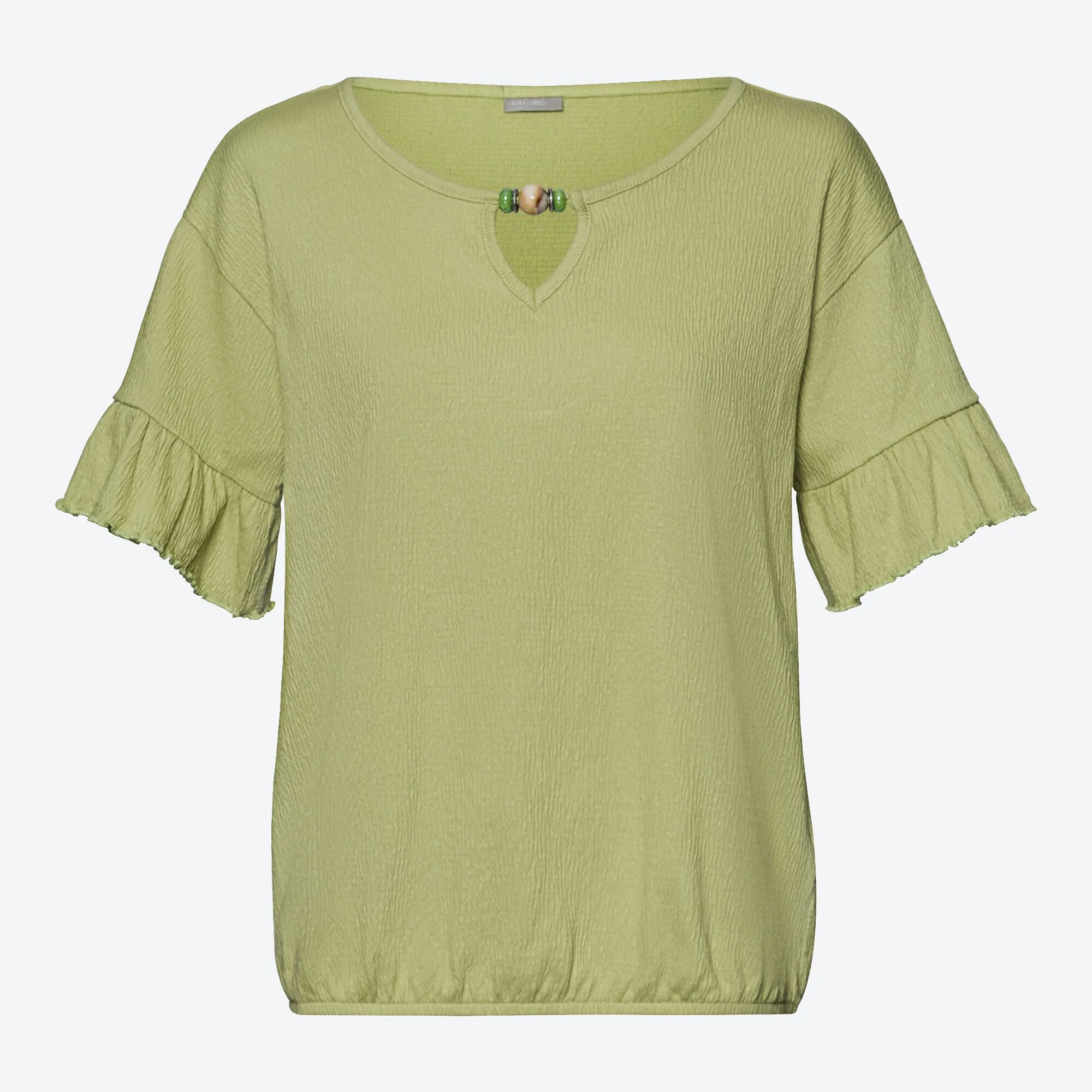 Damen-T-Shirt mit Rundhalsausschnitt und V-Outcut