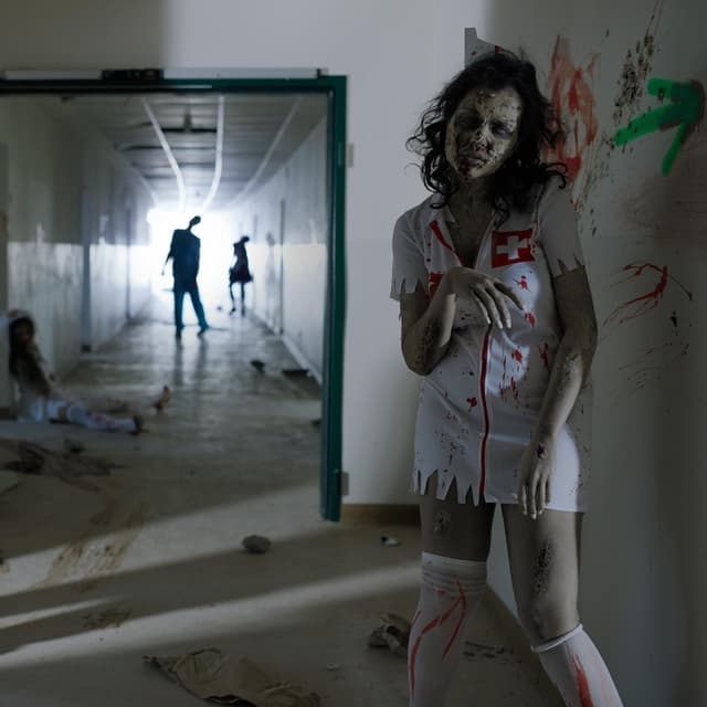 Blodig sygeplejerske Halloweenkostume
