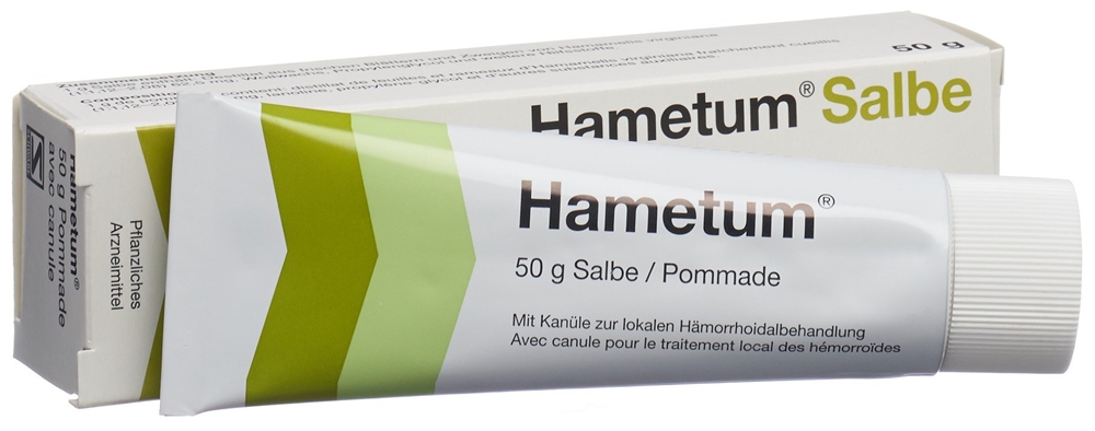 HAMETUM Salbe mit Kanüle Tb 50 g<br>50 g, Tube, Salbe, mit Kanüle