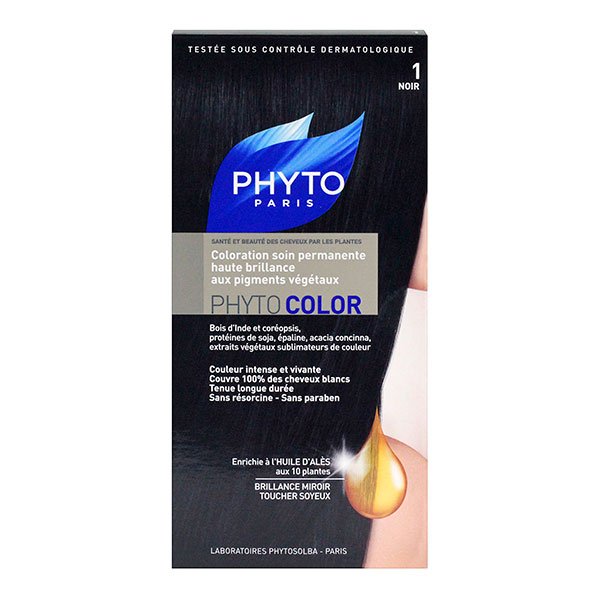 Phytocolor coloration soin permanente 1 noir