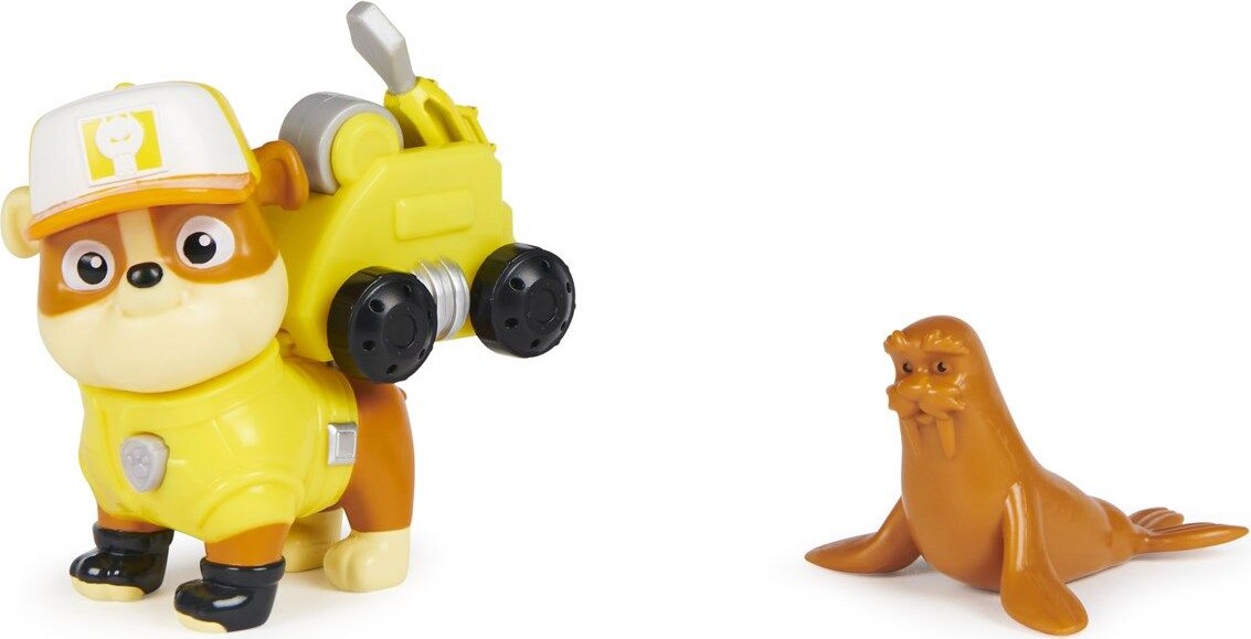 Paw Patrol - Rubble Figur Med Tilbehør - Hero Pups