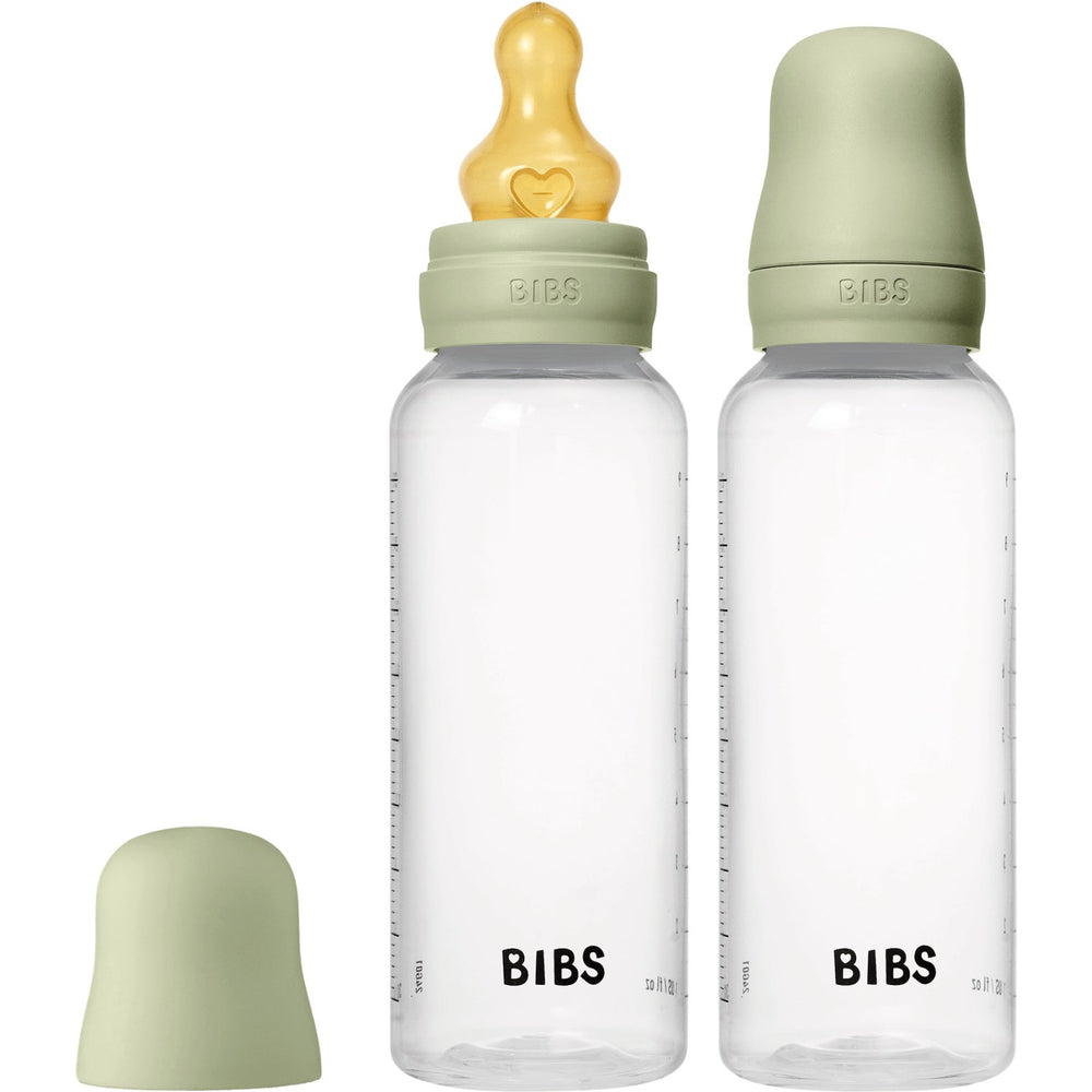 Køb Bibs Sage Baby Flaske Round Latex 2-Pak 270 Ml Medium Flow