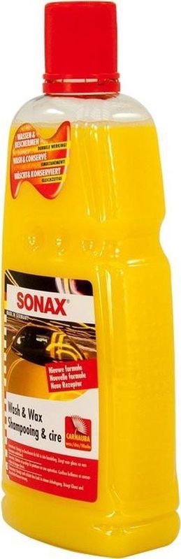SONAX - Wash & Wax - Autoshampoo - Carnauba - 2-in-1 Concentraat