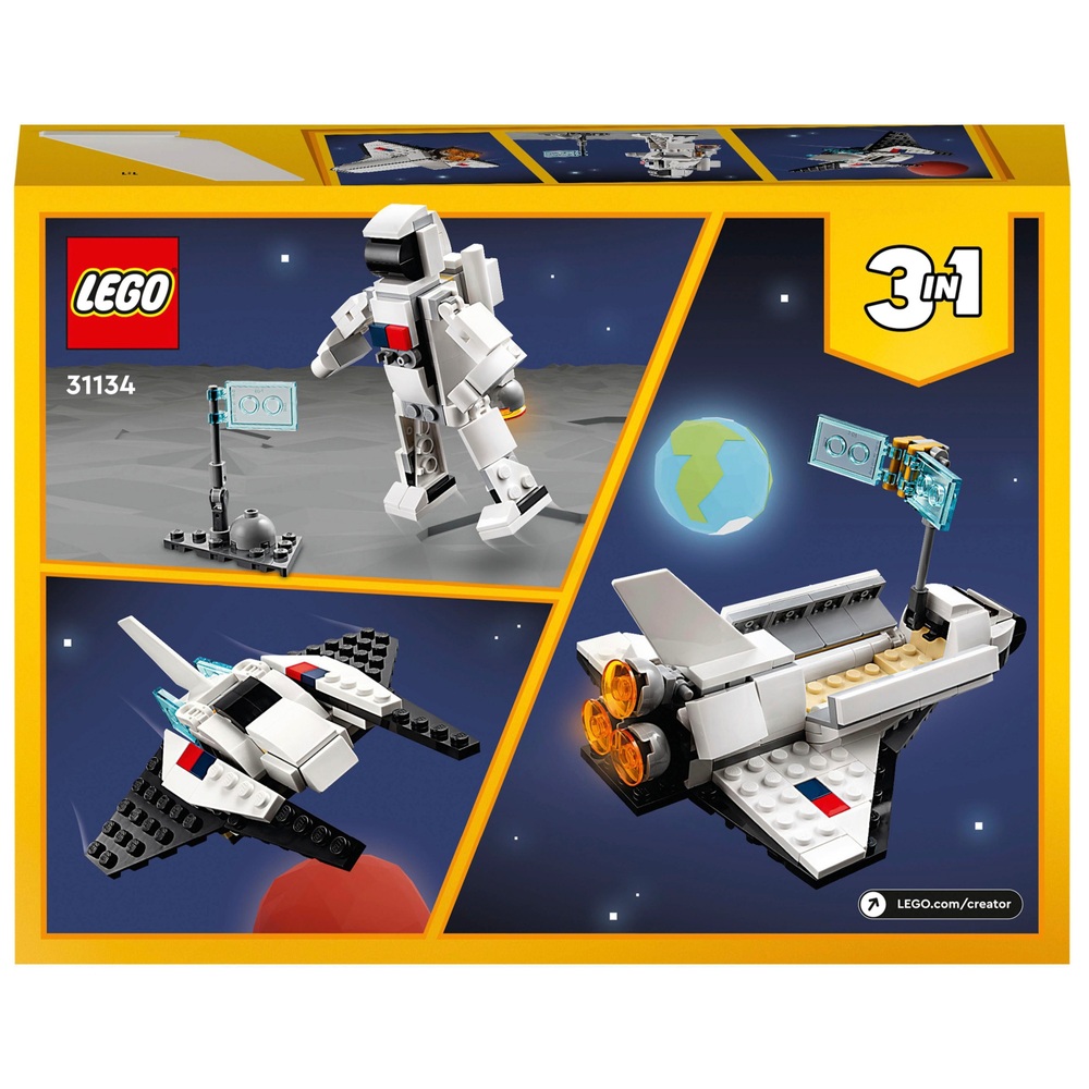 LEGO Creator 3-in-1-Set 31134: Space Shuttle & Raumschiff-Spielzeug