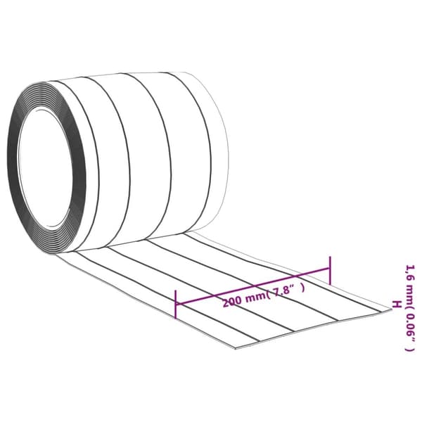 vidaXL Dørgardin gjennomsiktig 200 mm x 1,6 mm 50 m PVC