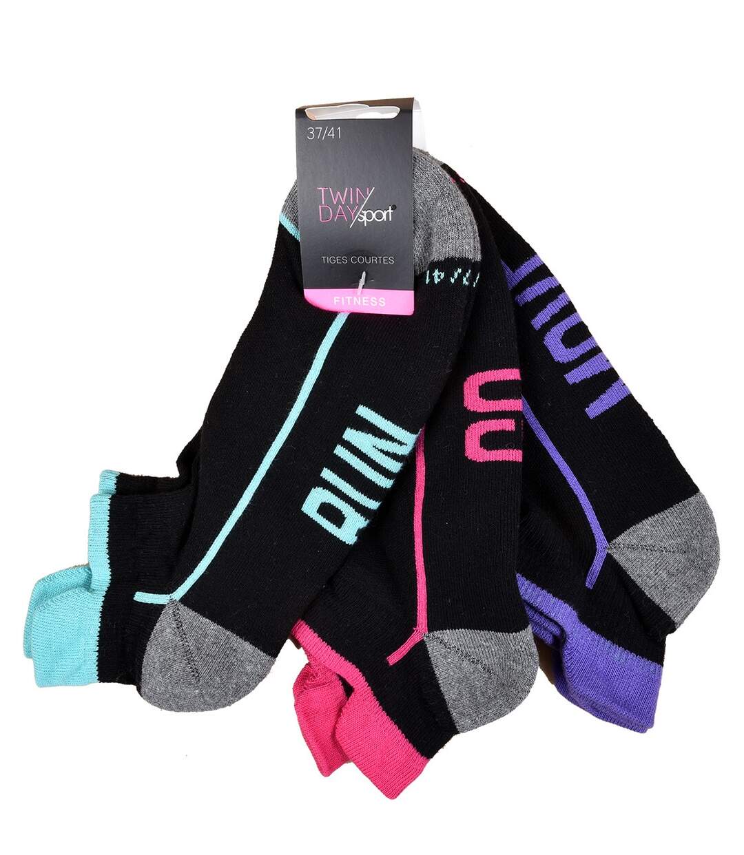 Chaussettes Courtes femme TWINDAY Qualité et Confort-Assortiment modèles photos selon arrivages- Pack de 6 Paires TWINDAY SPORT 22524