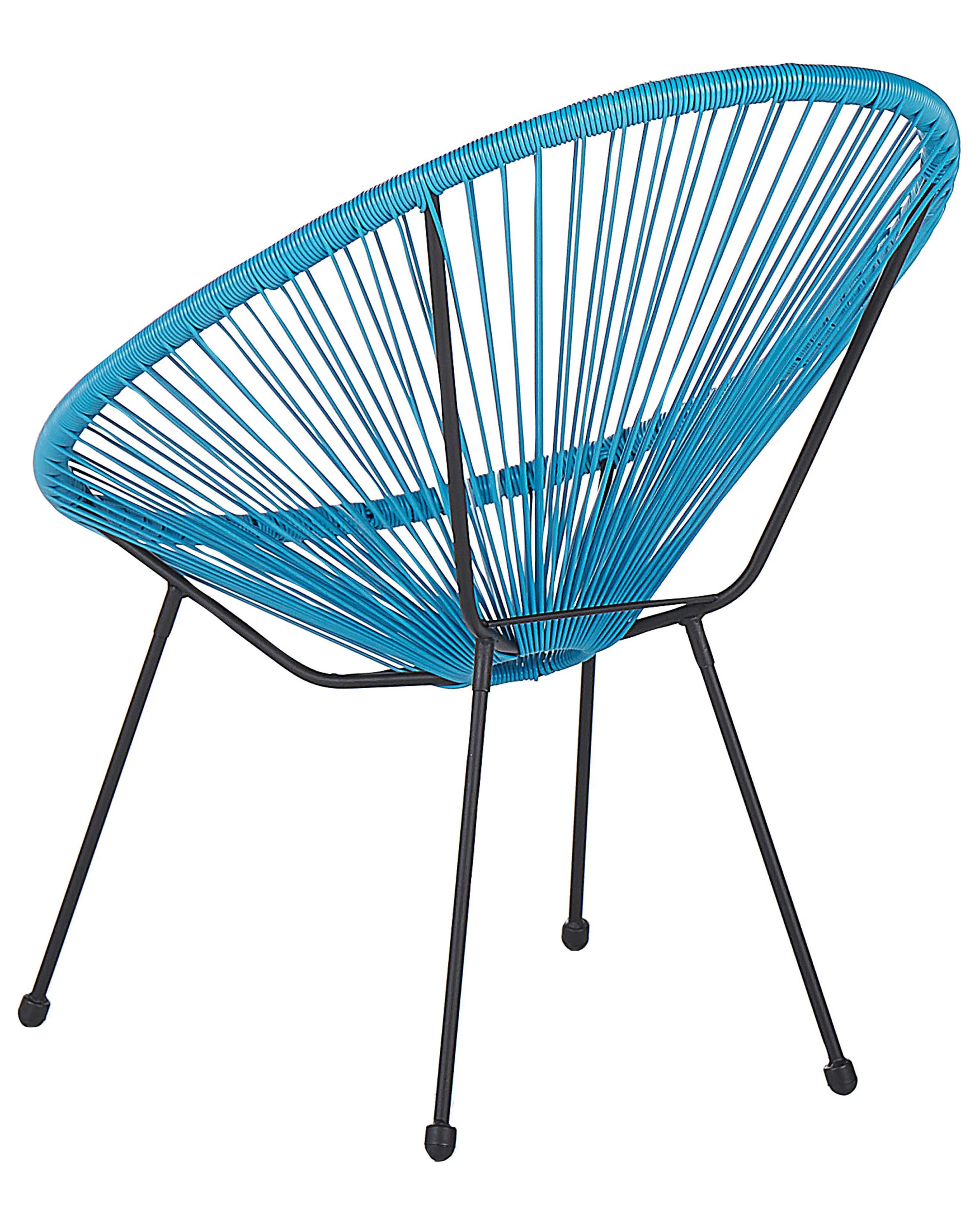 Tuinstoel ACAPULCO II PE rotan Blauw