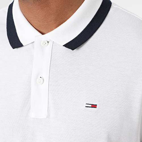 Polo Manches Courtes Solid Tipped 8313 Blanc