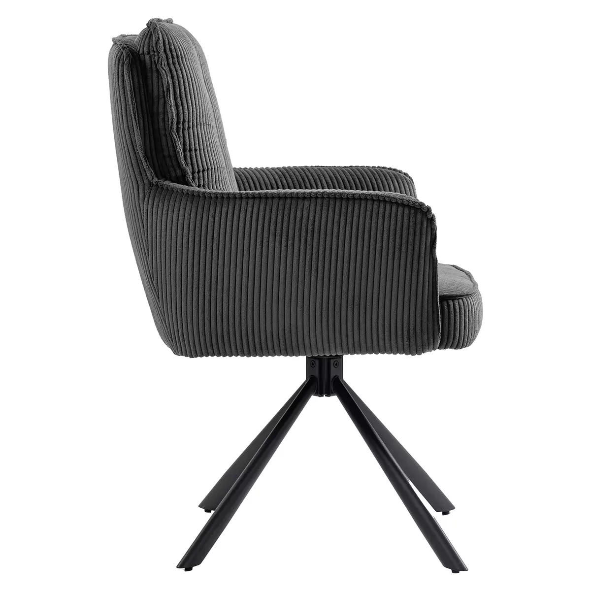 Stuhl Asher dunkelgrau,schwarz