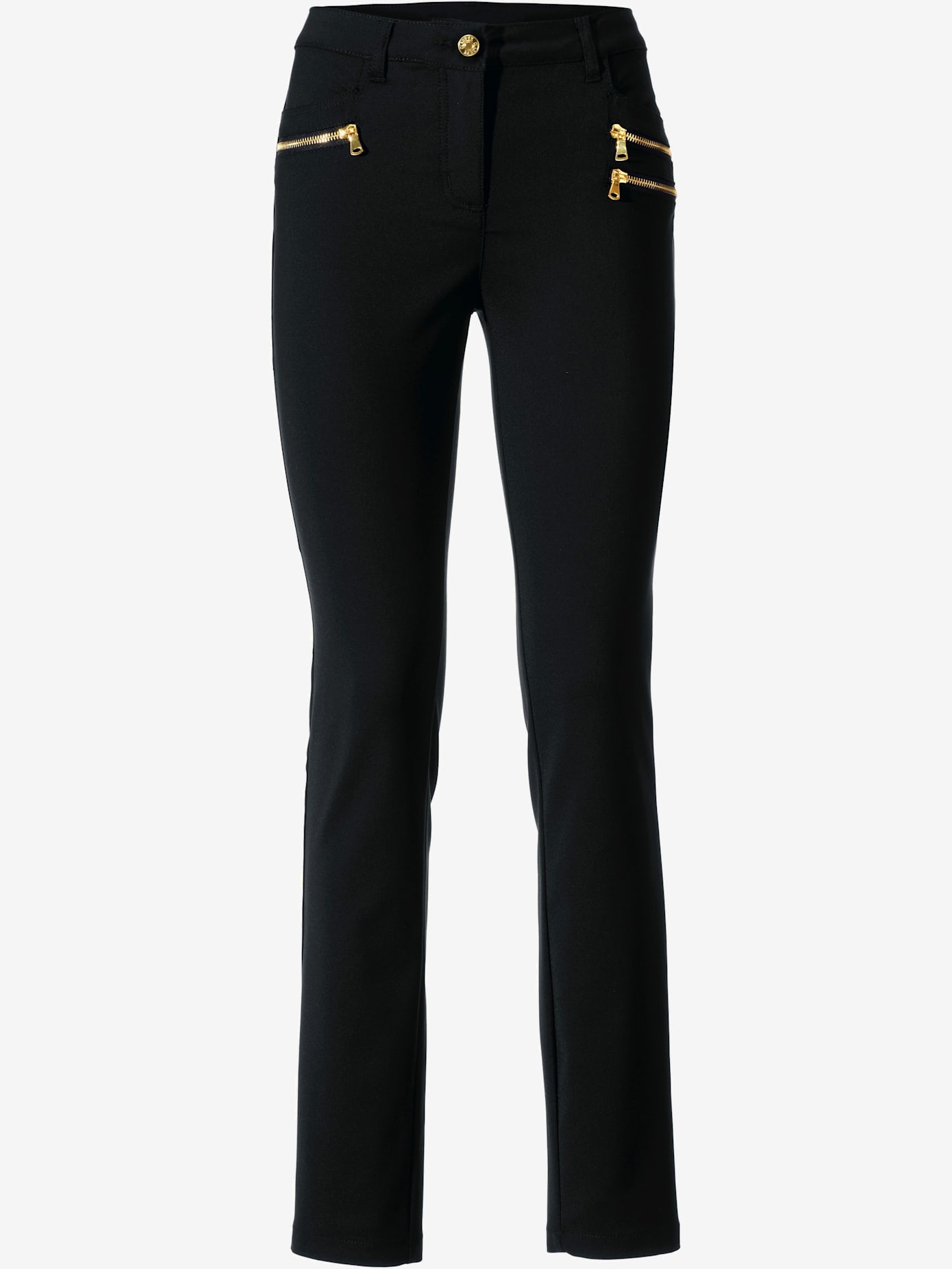 Pantalon effet ventre plat extensible