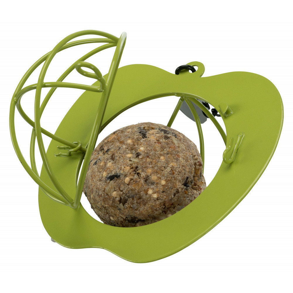 Support à boule de graisse forme de pomme pour oiseaux