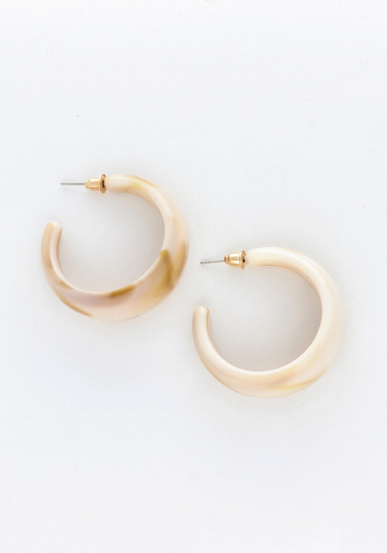 NOTRE-V beige notre-v oorbellen omss23-035