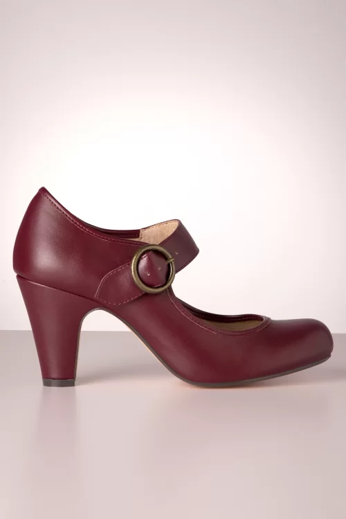 Chelsea Crew Madeline Mary Jane pumps in bordeauxrood
