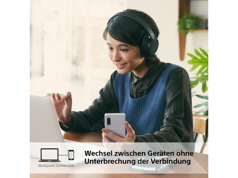 Sony Wireless Over-Ear-Kopfhörer WH-CH720N Schwarz Kabellose Bluetooth-Kopfhörer mit Noise Cancelling und Schnellladefunktion
