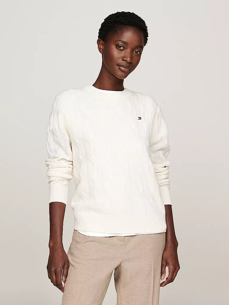 TOMMY HILFIGER Pullover weiss