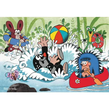 Ravensburger Puzzle Urlaub mit Maulwurf und seinen Freunden, 2 x 24 Teile