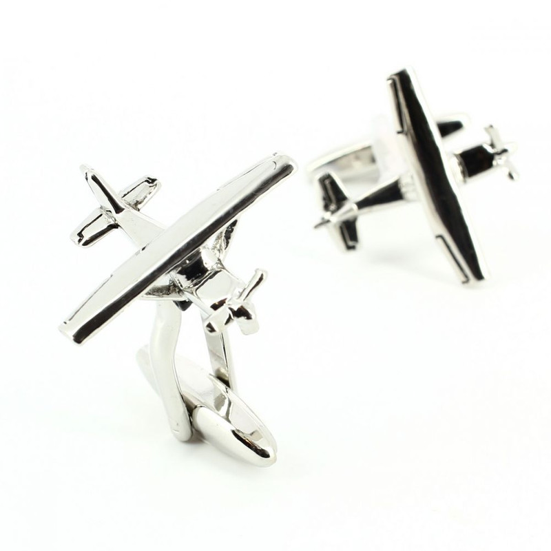 Boutons de manchette, avion Cessna