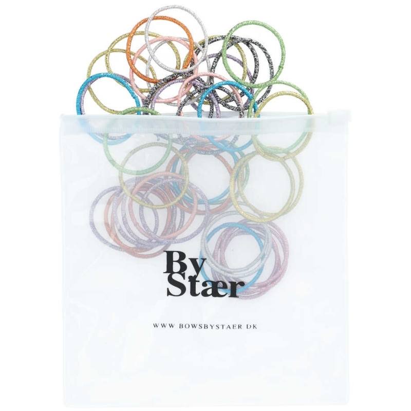 By Stær Small Elastics 30 Pieces - Glitter Mix 3