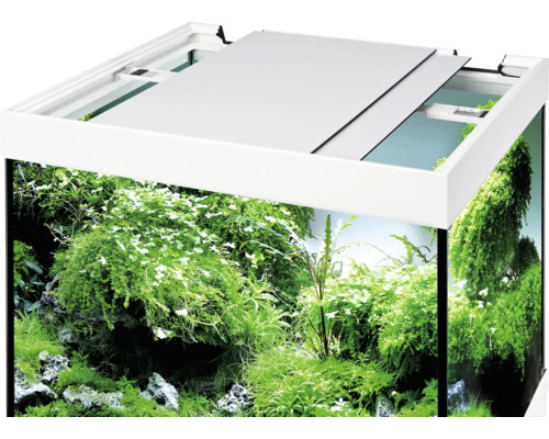 EHEIM Vivaline 150 aquariumcombinatie met LED-verlichting, verwarming, filter en witte kast