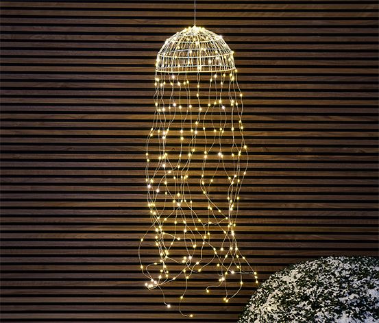 LED-Halbkugel mit Lichterbündel, klein