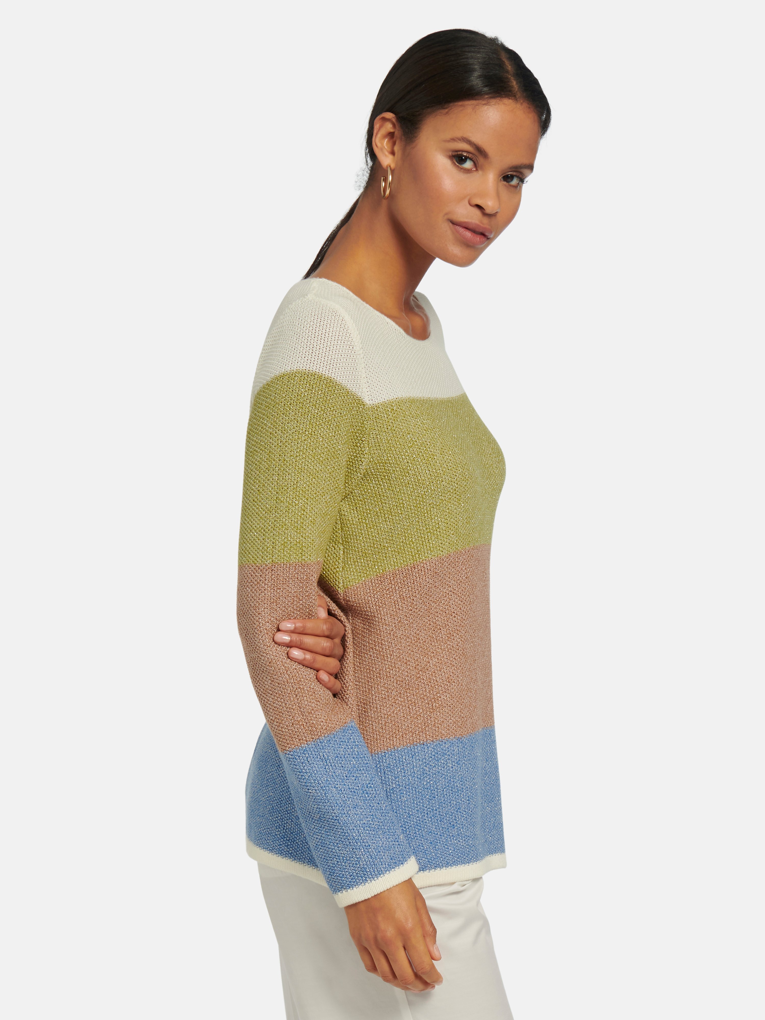 Pullover mit U-Boot-Ausschnitt