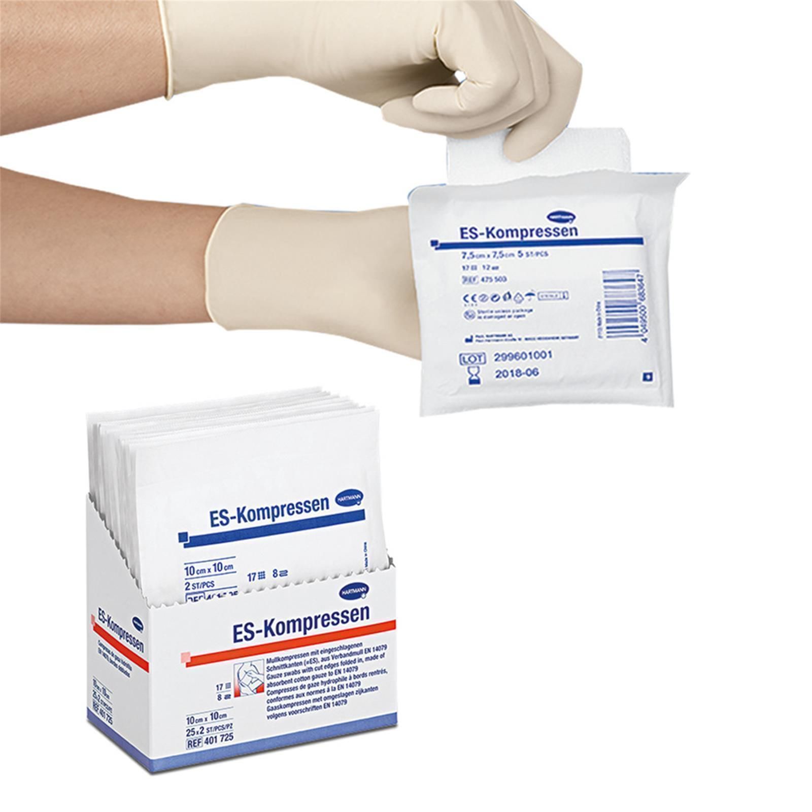 Hartmann ES-Kompressen steril 8- lagig 25 x 2 Stück 10 x 20 cm