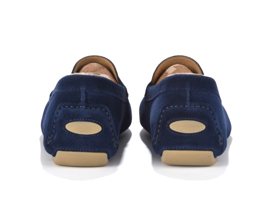 Mocassin homme été Velours Bleu indigo - SEACREST