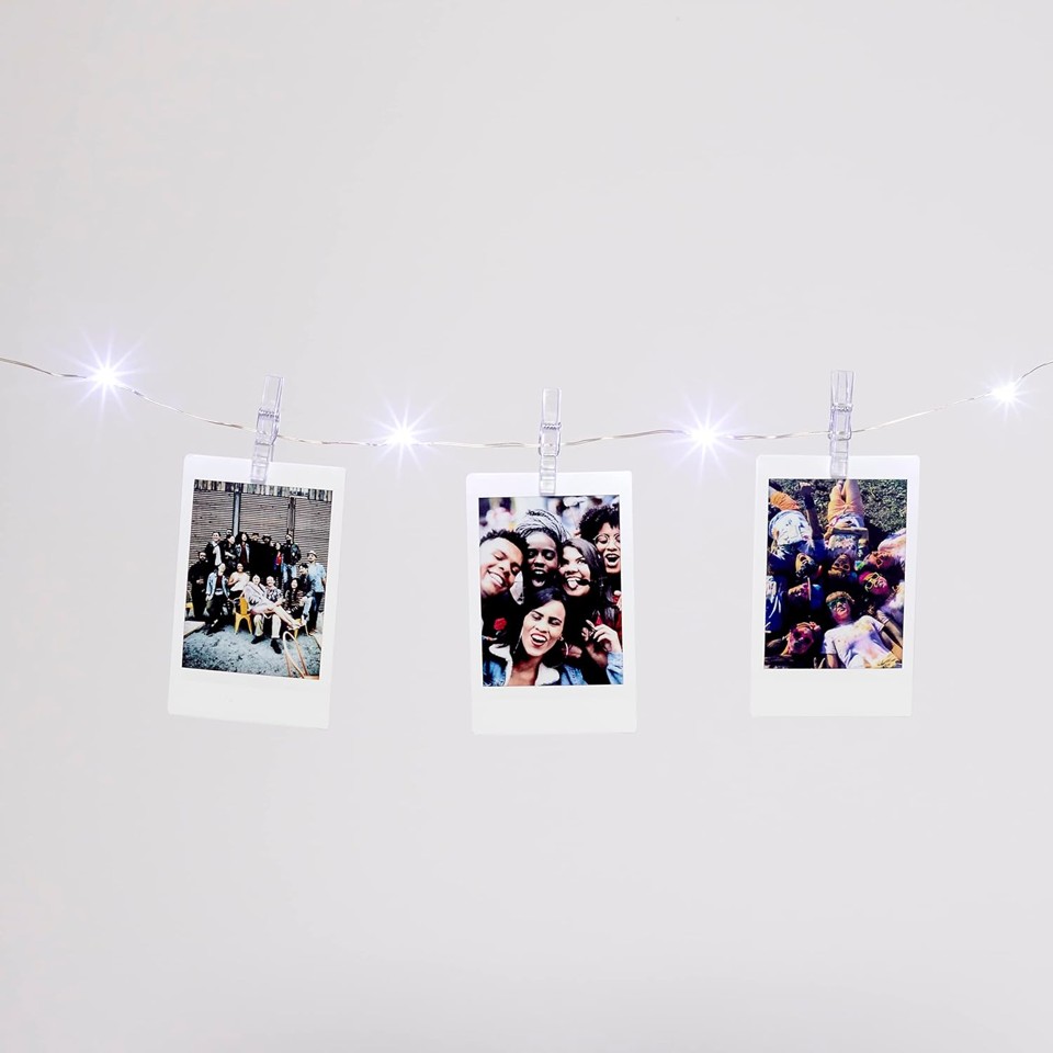 Fuji - Instax mini link 2 w. LED lyskæde - hvid