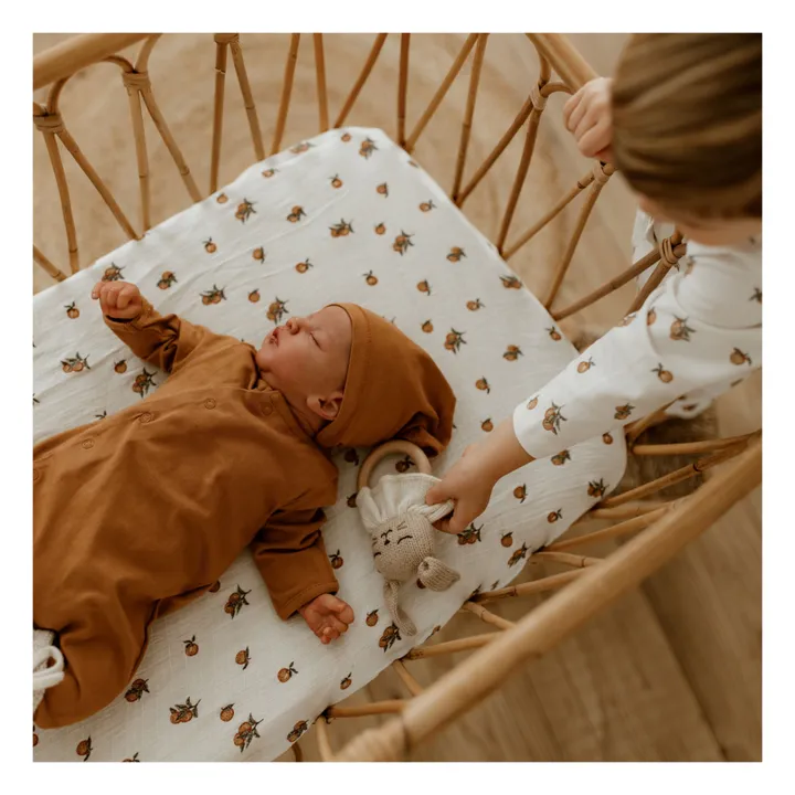 Bonjour Little Drap-housse Marbella | Ecru