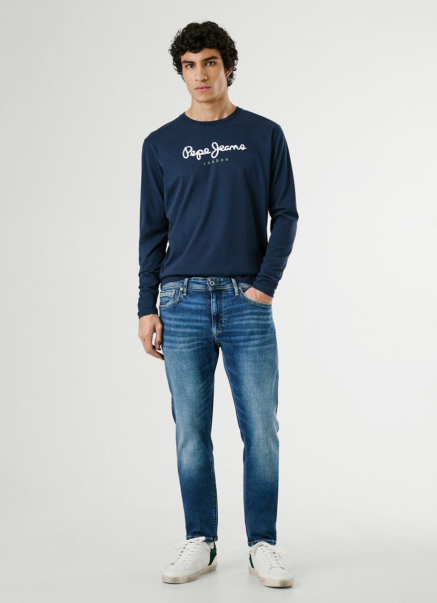 PEPE JEANS<br>Camiseta de manga comprida com gola redonda Eggo