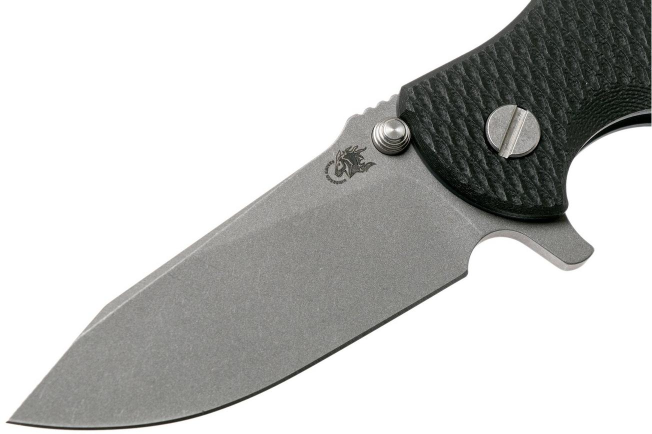 Rick Hinderer Jurassic Slicer Battle Blue Black G10 CPM 20CV zakmes