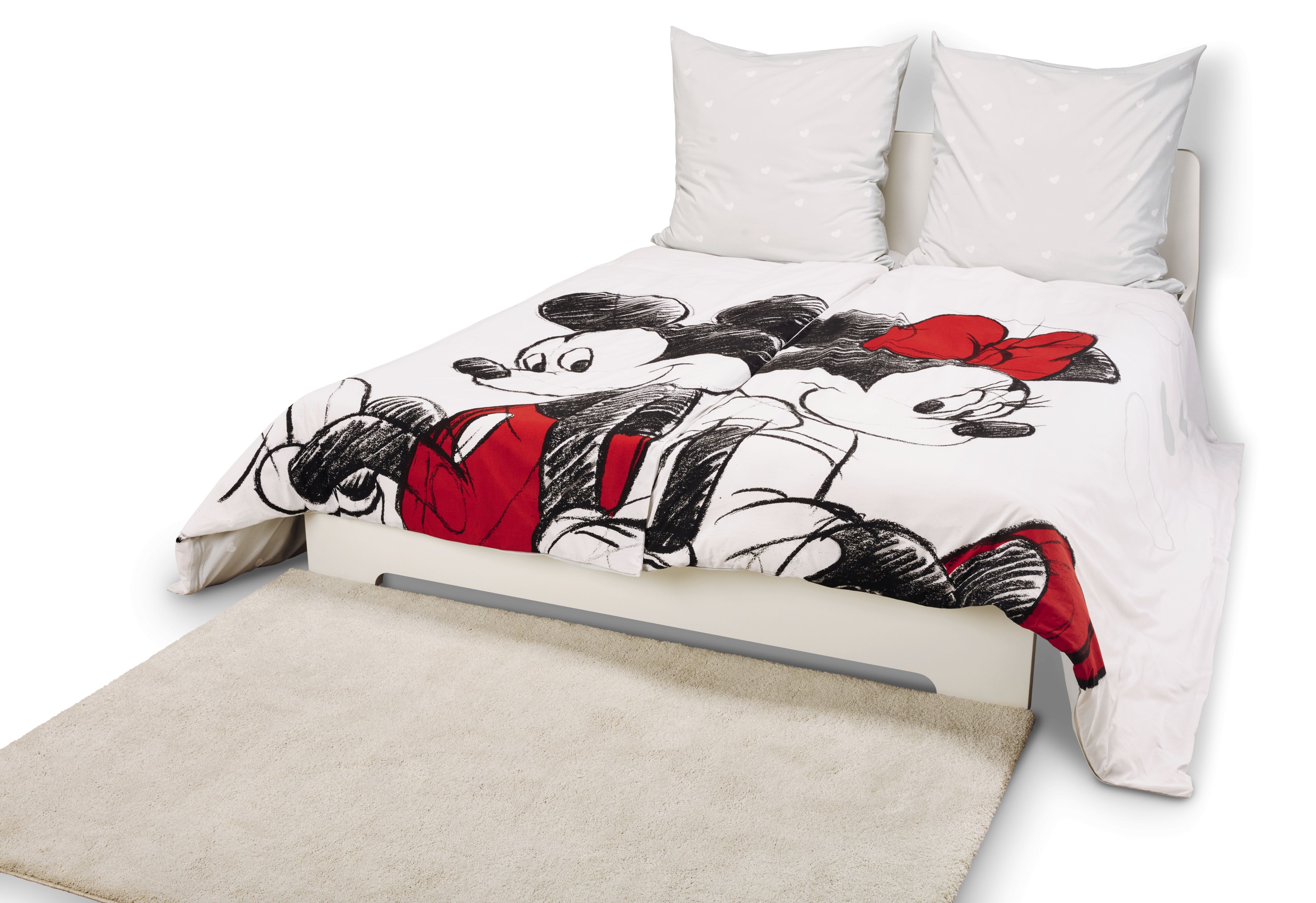 Partner-Bettwäsche - Mickey Minnie weiß