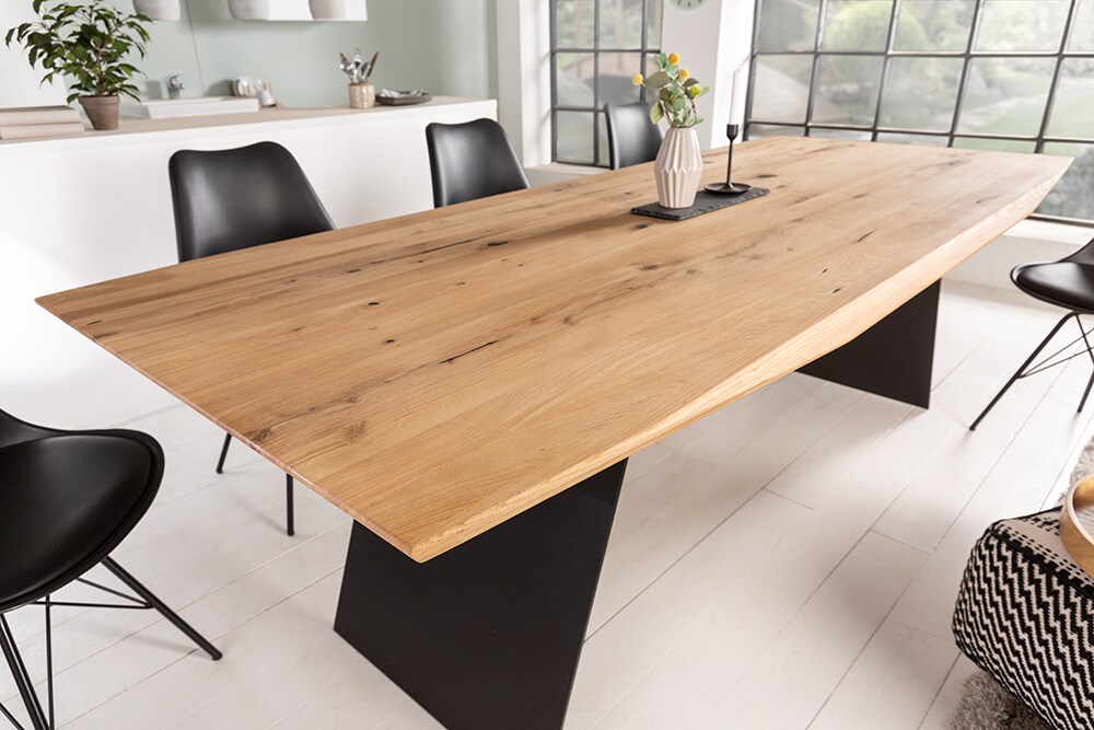 riess-ambiente Esstisch GRAND OAK - 240cm natur Wildeiche Massivholz
